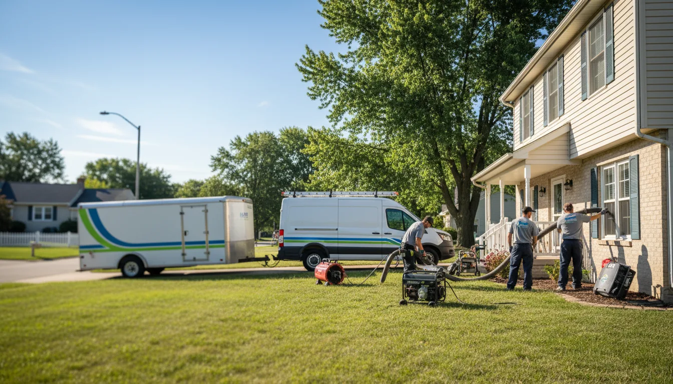 Basement Flood Damage Cleanup Service in Bonduel, WI